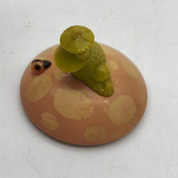 Avon Her Prettiness Cream Sachet Groovy Frog Ladybug Mushroom - .66 oz EMPTY VTG - Picture 10 of 12